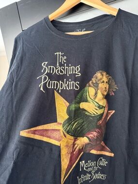 The Smashing Pumpkins Mellon Collie Tour Tee - Black with Gold & Green Graphic